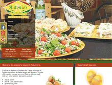 Tablet Screenshot of antoniosgourmet.net